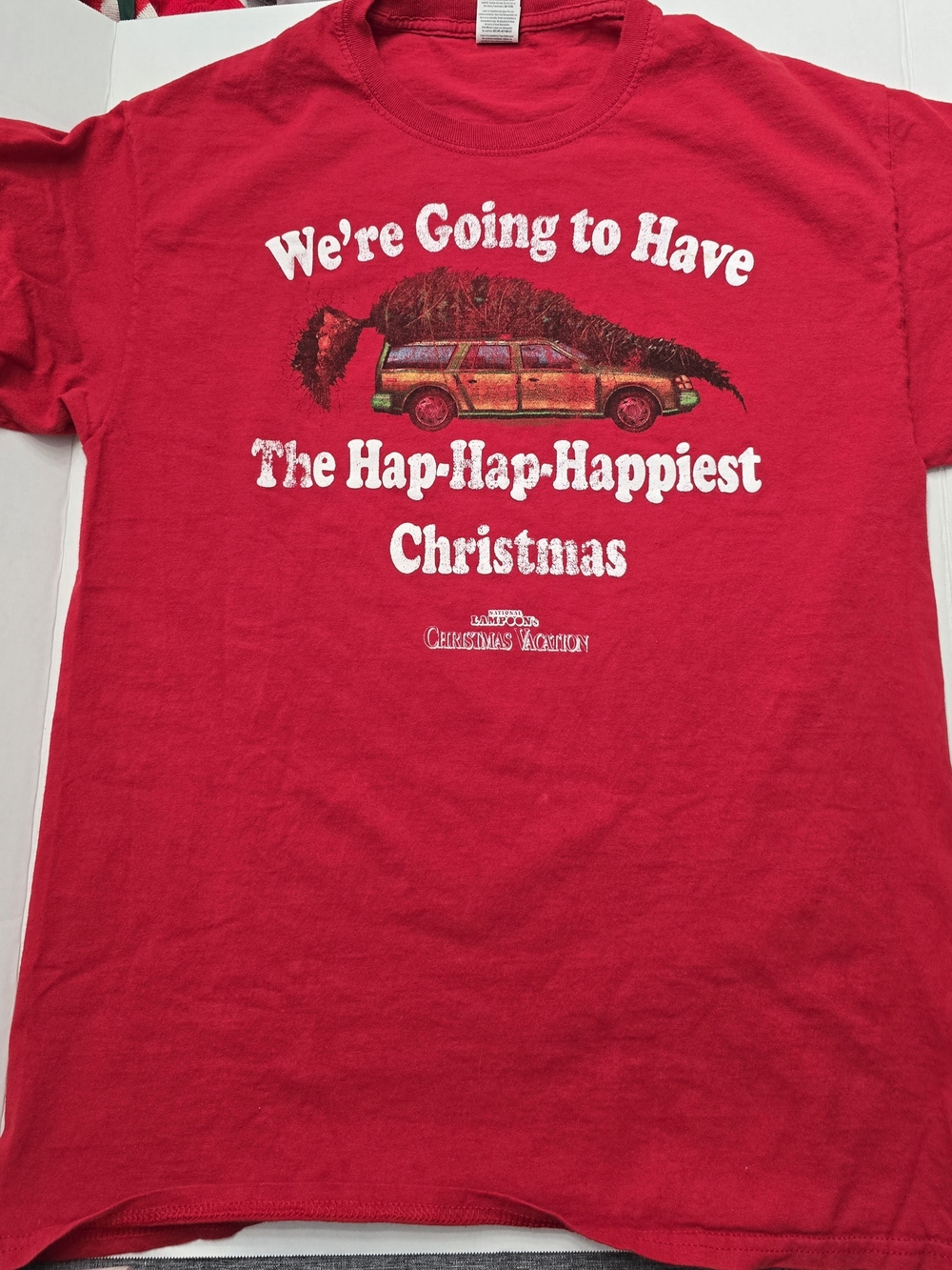 Red Holiday Graphic Tee - Christmas Vacation Inspired
